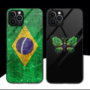 Case Copa 2022 Brasil em Vidro Temperado iPhone
