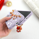 Case Cute Merry Christmas iPhone - Com Pingente