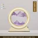 Ampulheta Rotativa LED 3D - Areia Movediça