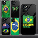 Case Copa 2022 Brasil em Vidro Temperado iPhone