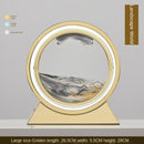 Ampulheta Rotativa LED 3D - Areia Movediça