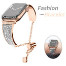 Bracelete Diamantes Luxo Ajustável Apple Watch
