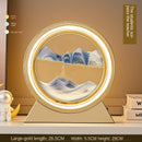 Ampulheta Rotativa LED 3D - Areia Movediça