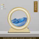 Ampulheta Rotativa LED 3D - Areia Movediça