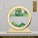 Ampulheta Rotativa LED 3D - Areia Movediça