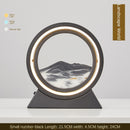 Ampulheta Rotativa LED 3D - Areia Movediça