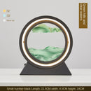 Ampulheta Rotativa LED 3D - Areia Movediça