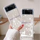 Case Clear Merry Christmas Samsung Z Flip