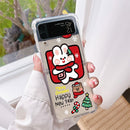 Case Clear Merry Christmas Samsung Z Flip