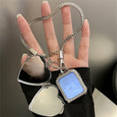 Case Bracelete Love Heart com Espelho para Apple Watch