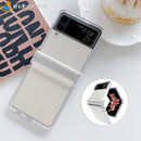 Case Lux Transparente Detalhes Samsung Z Flip