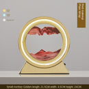 Ampulheta Rotativa LED 3D - Areia Movediça