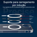 Kit Exclusivo Duo MagSafe iPhone Linha| Case Transparente + Carteira Magnética em Couro