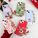 Case Cute Merry Christmas iPhone - Com Pingente