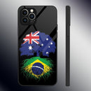 Case Copa 2022 Brasil em Vidro Temperado iPhone