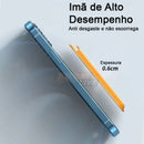 Kit Exclusivo Duo MagSafe iPhone Linha| Case Transparente + Carteira Magnética em Couro