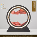 Ampulheta Rotativa LED 3D - Areia Movediça