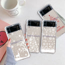 Case Clear Merry Christmas Samsung Z Flip