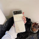 Case Lux Transparente Detalhes Samsung Z Flip