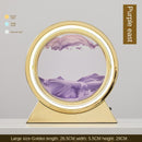 Ampulheta Rotativa LED 3D - Areia Movediça